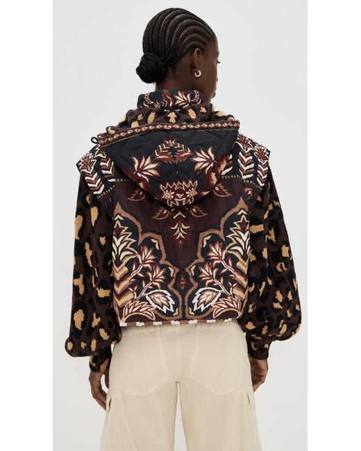 Farm Rio Multicolor Puffer Jacket