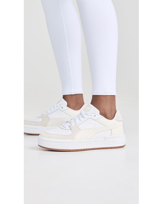 PUMA White Ca Pro Gum Sneakers M 10/ W 12