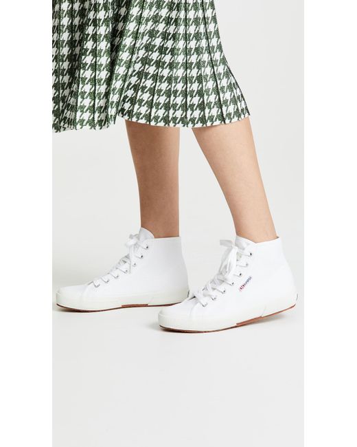 Superga Canvas 2795 Cotu High Top Classic Sneakers in White | Lyst