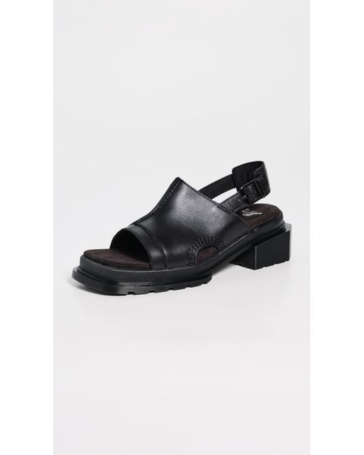 Dr. Martens Black Maybole Open Toe Wanama Sandals