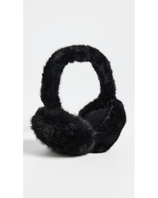 Hat Attack Black Faux Fur Earmuffs