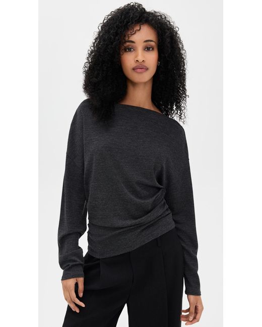 Vince Black Draped Top