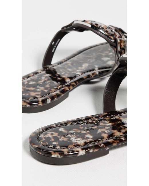 Tory Burch Black Resin Miller Sandals