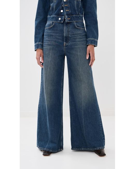 Stella McCartney Blue Wide High Waist Jeans