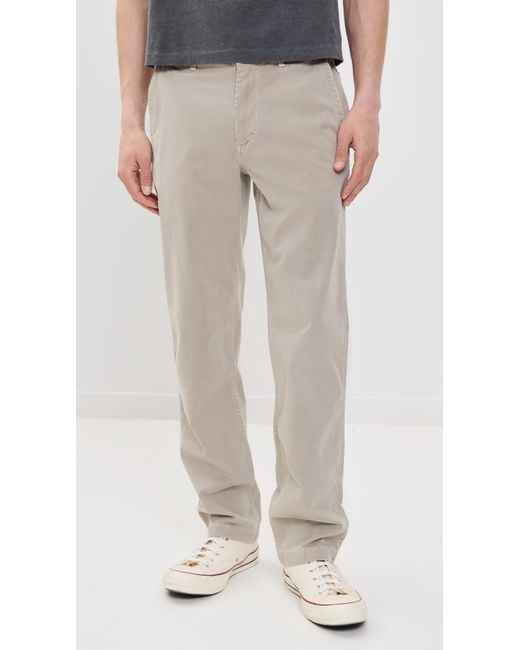 Marine Layer Gray Twill Relaxed Fit Field Pants for men