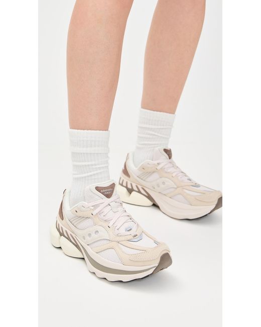 Saucony White Grid Nxt Sneakers
