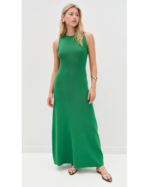Solid & Striped Green The Lucerne Dress