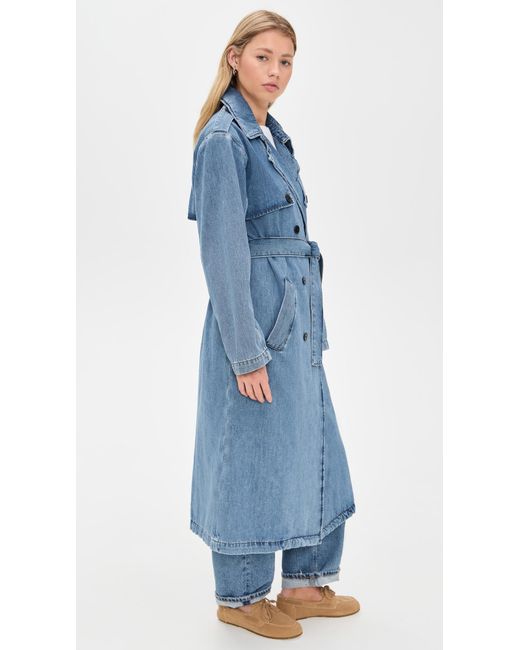 Ba&sh Blue Tresca Trench