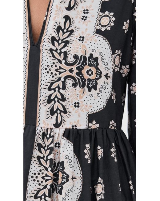 Alix Of Bohemia Black Winifred Bronco Bandana Dress
