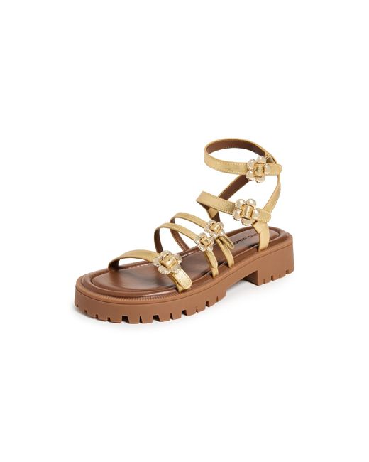 Marc Jacobs Metallic The Kiki Gladiator Sandals