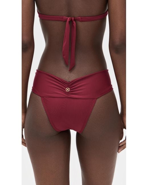 ViX Red Solid Beta Bikini Bottoms