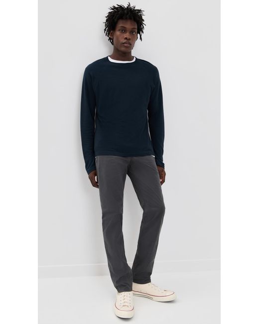 Billy Reid Blue Raglan Crew for men