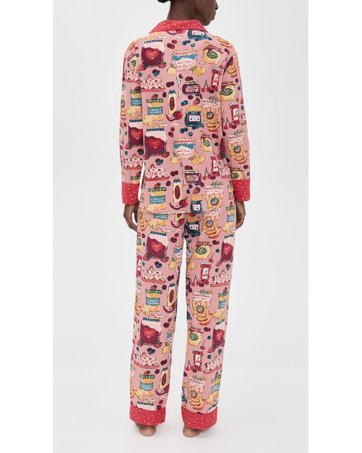 Printfresh Red Long Sleeve Pajama Set