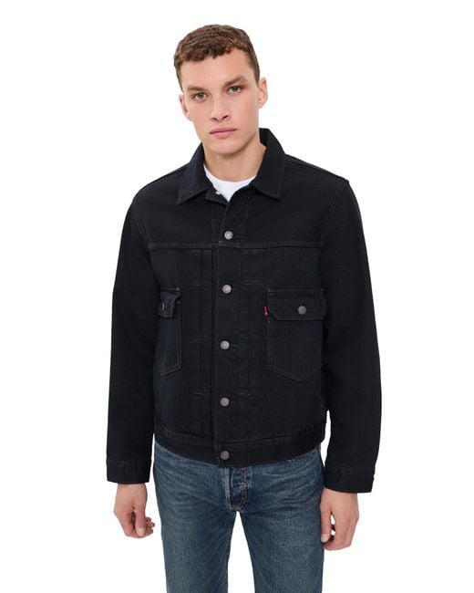 Levi's Black Type 2 Trucker Jacket for men