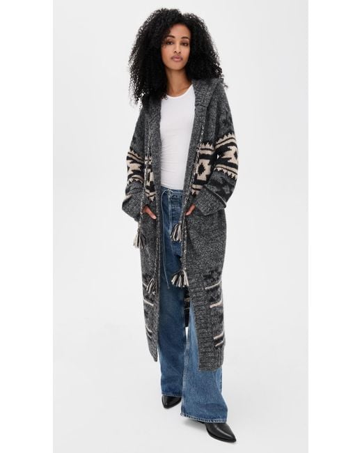 Faherty Brand Black Steven Paul Judd Chahtah Hooded Duster