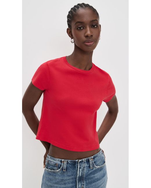 Agolde Red Adine Shrunken Tee