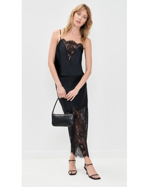 LoveShackFancy Black Constantina Top