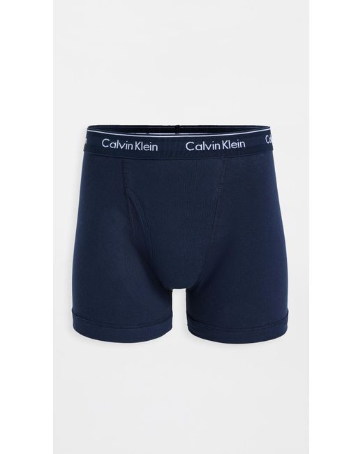 Calvin Klein Blue Cotton Classic 3-pack Boxer Briefs for men