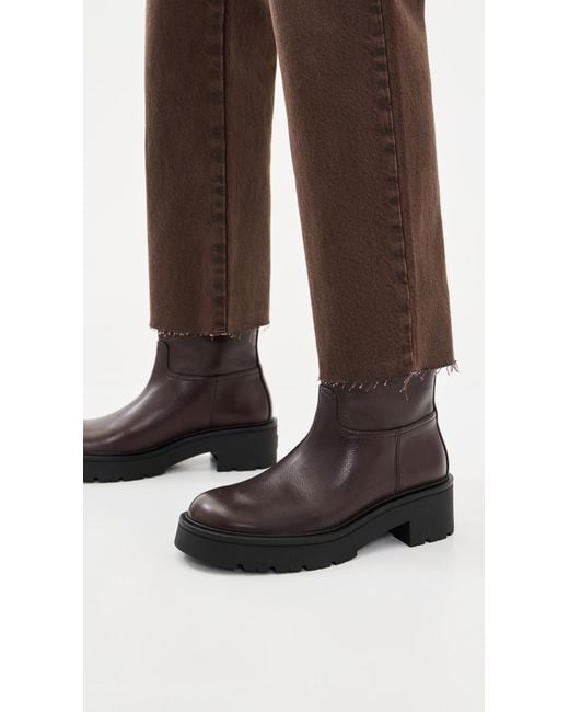 Stuart Weitzman Black Ren Leather Booties