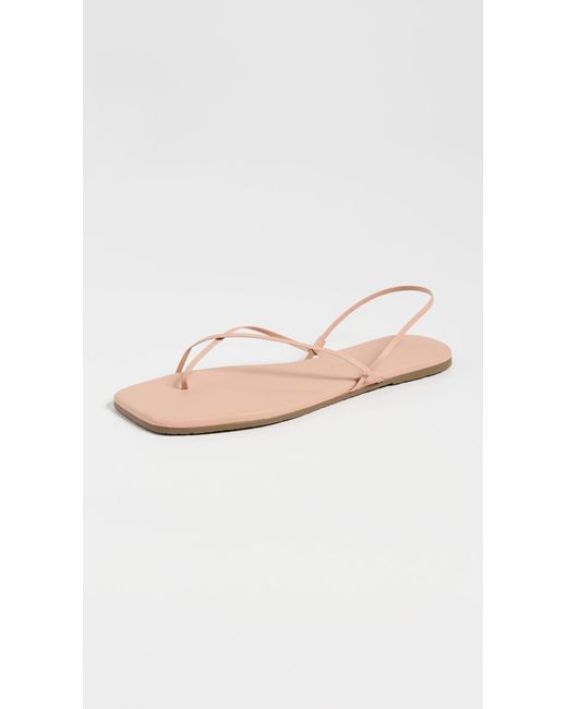 TKEES Black Square Toe Millie Sandals