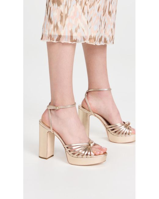 Loeffler Randall Multicolor Rivka Leather Knot Platform Sandals