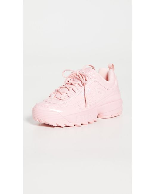 Fila Pink Disruptor Ii Heart Sneakers