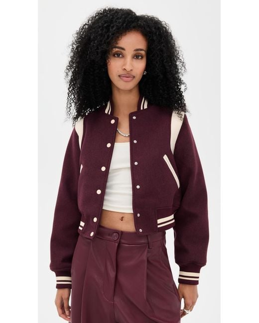 Blank NYC Red Smart Move Bomber Jacket