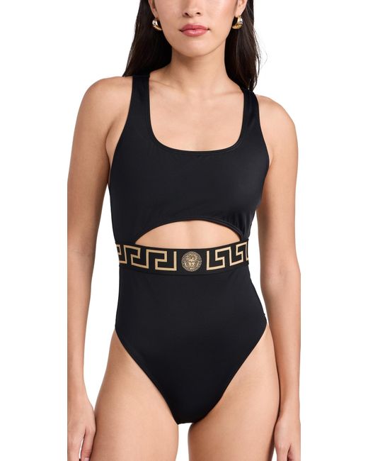 Versace Black Swim One Piece