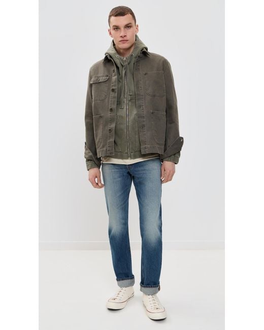 Alex Mill Green Fleece Track Jacket for men