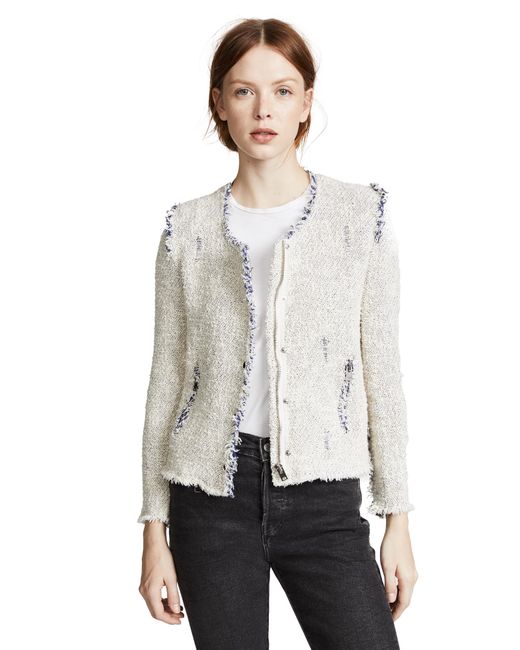 IRO Agnette Jacket in White Lyst Canada