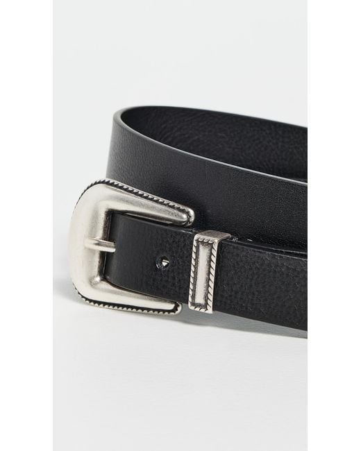 Andersons Black Western Leather Belt for men