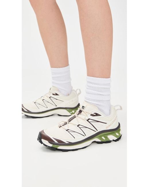 Salomon White Xt-6 Expanse Canvas Sneakers