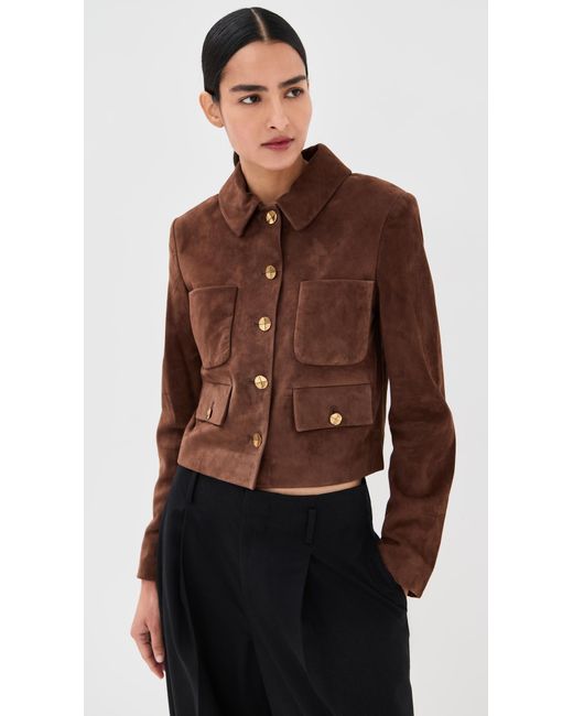 Altuzarra Brown Astley Suede Jacket