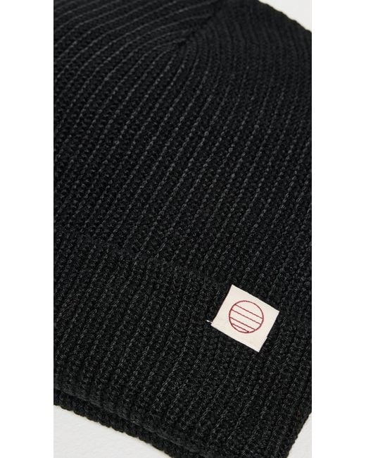 Marine Layer Black Tahoe Beanie for men