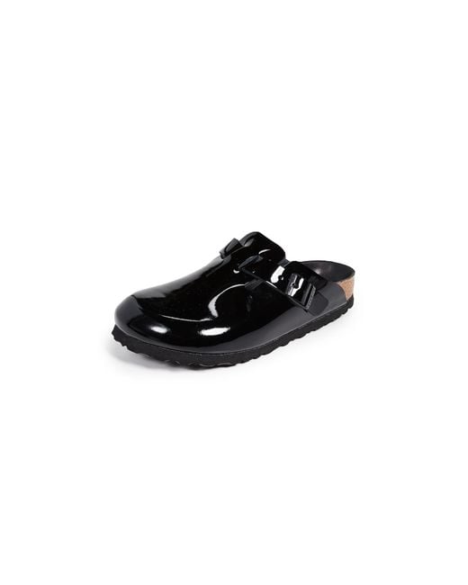 clogs patent leather