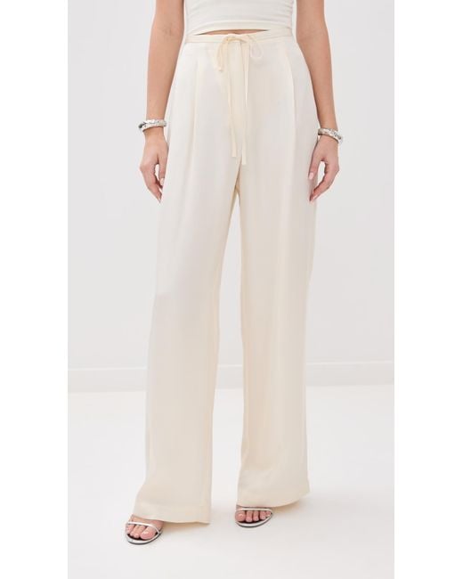 Rohe White Relaxed Drawstring Trousers
