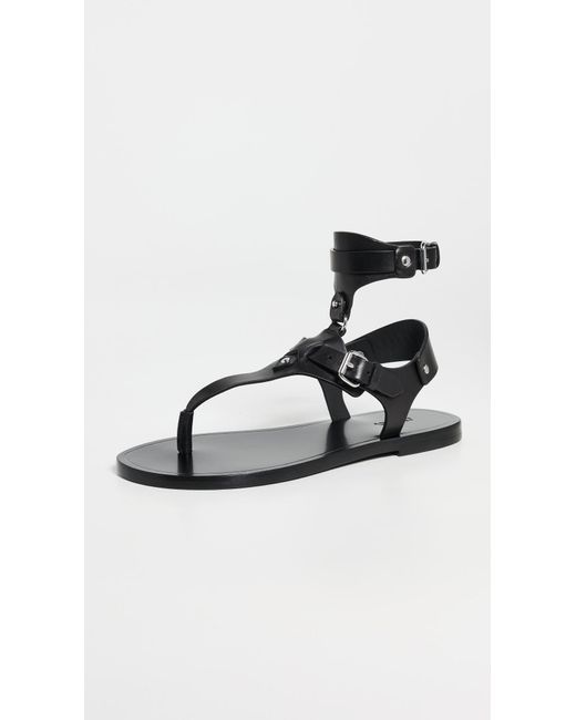 Isabel Marant Black Eveen Removable Ankle Cuff Sandal