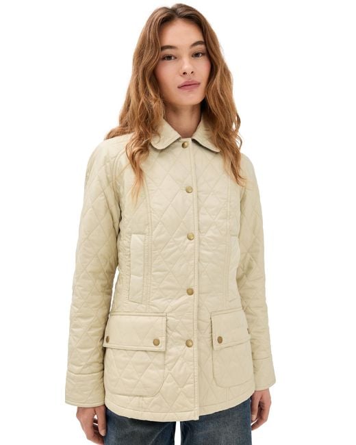 Barbour Natural Beadnell Quilt Jacket
