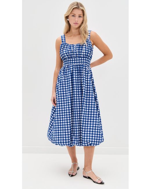 Sea Blue Neci Gingham Tank Dress
