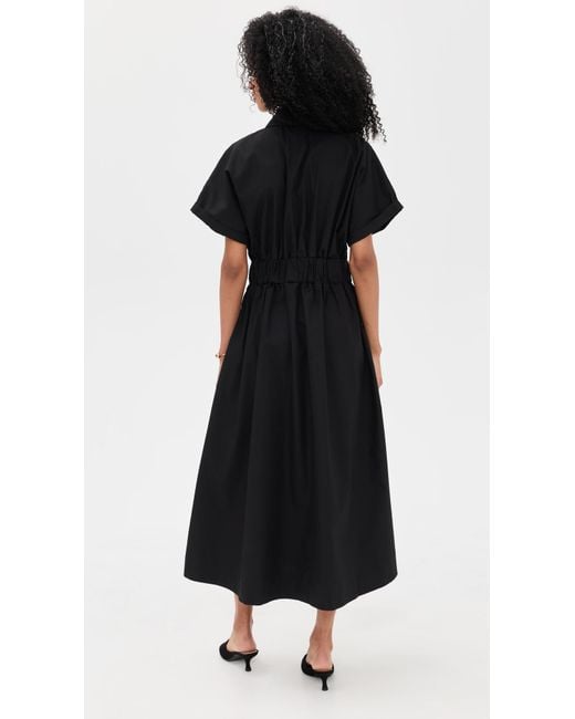 Le Bos Black Roberta Button Down Dress