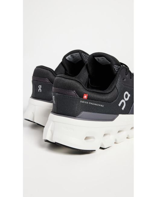 On Shoes Black Cloudrunner 2 Sneakers for men
