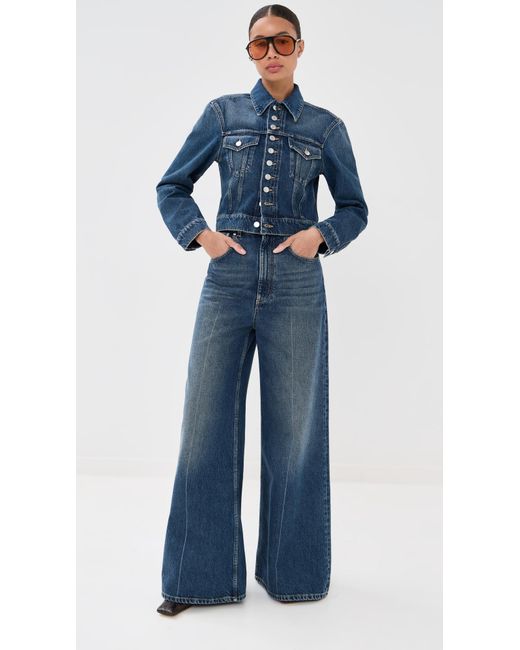Stella McCartney Blue Button Up Denim Jacket