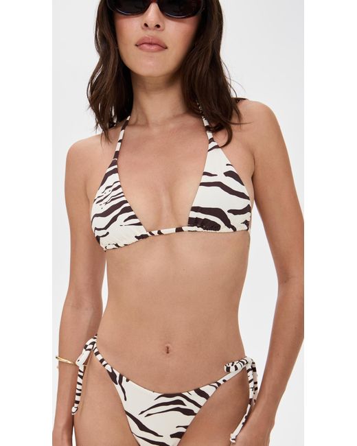 Reformation Black Azores Bikini Top