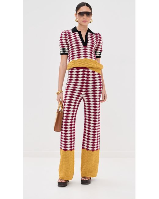 LaDoubleJ Red Sunset Pants