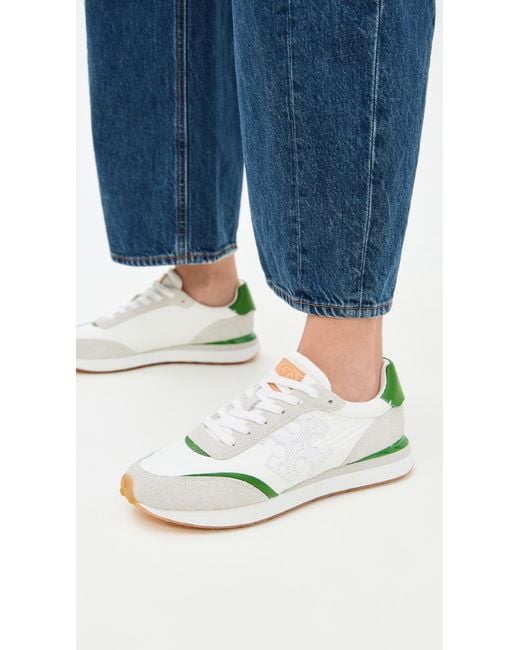 Tory Burch White Destiny Trainer