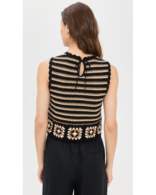 Rails Black Hazel Top