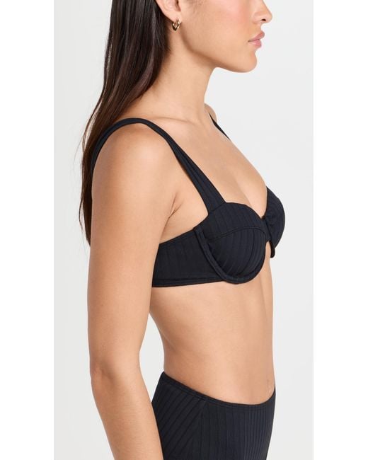 Solid & Striped Black The Lilo Bikini Top