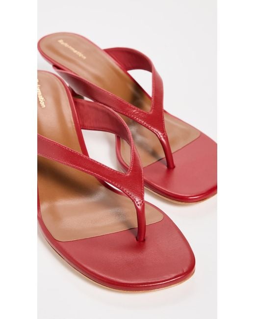 Reformation Red Sophie Heeled Sandals