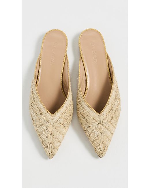 Ulla Johnson Black Raffia Mules