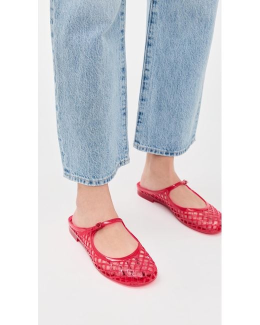 Tory Burch Red Jelly Mellow Mary Jane Sandals